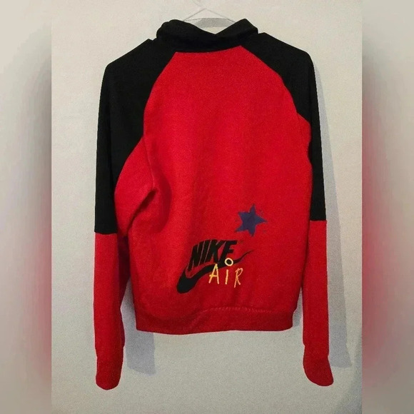 Nike Air Basketball Red Black Jacket Full Zip Peace Love DZ3074 657 Mens Small - Picture 4 of 8